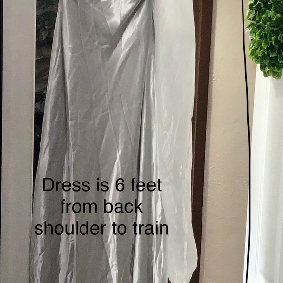 Silver dress by Alyce Designs-B-Dazzle line - Picture 6 of 7